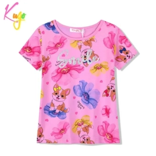 Dívčí tričko kr.r. Kugo FC1059, růžové