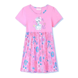 Dívčí šaty Kugo KS2371, světle růžové