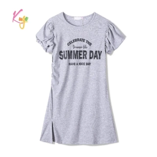 Dívčí šaty Kugo WK0927 šedé