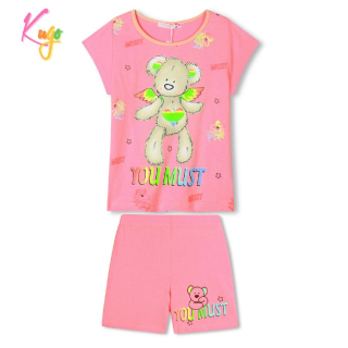 Dívčí letní pyžamo Kugo WP0898, lososové