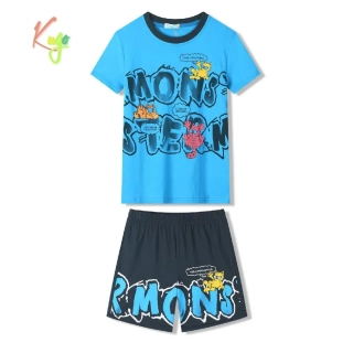 Chlapecké letní pyžamo Kugo WT7315, tyrkysové