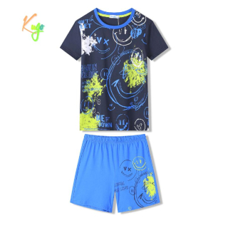 Chlapecké letní pyžamo Kugo WT7316, tmavě modré
