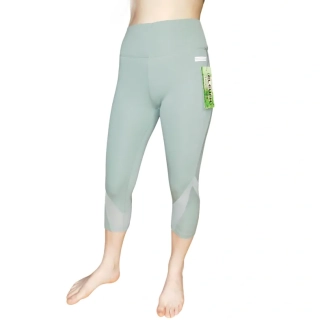 Dámské 3/4 funkční legíny Elevek D780-8, olivové