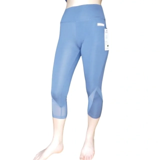 Dámské 3/4 funkční legíny Elevek D780-8, šedomodré