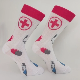 Dámské ponožky Trepon Vizita, bílé