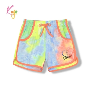 Dámské kraťasy Kugo HS9290 multicolor / žlutý lem
