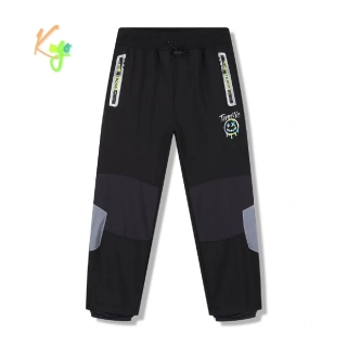 Dětské softshellové kalhoty nezateplené Kugo HK5655 černé