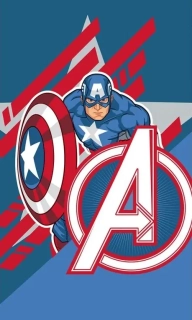 Dětský ručník Avengers Kapitám Amerika 30x50 cm