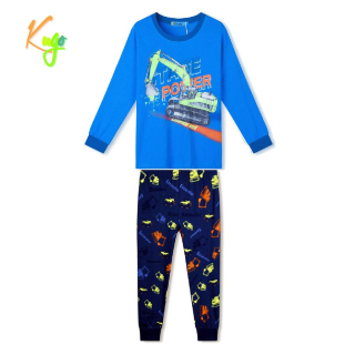 Chlapecké pyžamo Kugo MP1370 tyrkysové / tm. modré