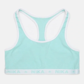 Dívčí podprsenkový top E plus M Nika, zelenkavý