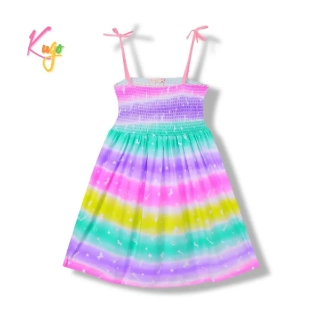 Dívčí šaty Kugo JC8511 světle růžová ramínka