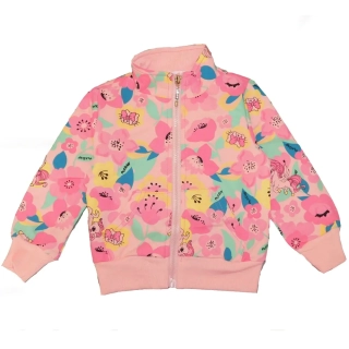 Dívčí mikina Kugo KM2365 meruňková