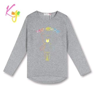 Dívčí tričko dl.r. Kugo WK0864 šedé