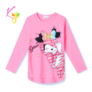 Dívčí tričko dl.r. Kugo HC0748 světle růžové