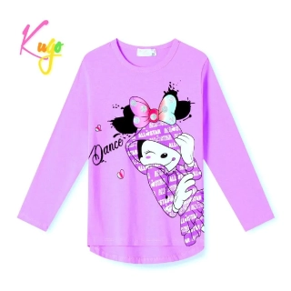 Dívčí tričko dl.r. Kugo HC0748 fialové