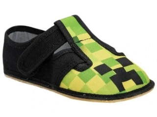 Dětská textilní barefoot obuv Bighorn Mahury 5101 G černé