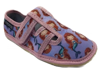 Dětská textilní barefoot obuv Bighorn Mahury 5101 F fialová