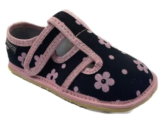 Dětská textilní barefoot obuv Bighorn Mahury 5101 E černá