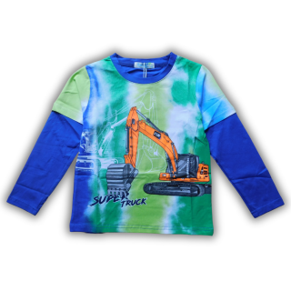 Chlapecké tričko dl.r. Kugo HC9308 modré