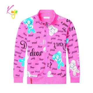 Teplá dívčí mikina KUGO GM8663 světle růžová