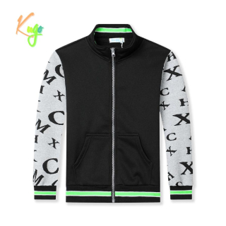 Chlapecká mikina Kugo FM0327 černá / šedá