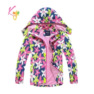 Dívčí šusťáková bunda zateplená Kugo B2839 tmavě modrá