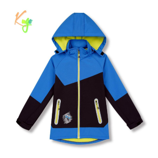 Chlapecká softshellová bunda zateplená Kugo HK5603 modrá / černá