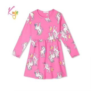 Dívčí šaty dl.r. Kugo HC9358, světle růžové