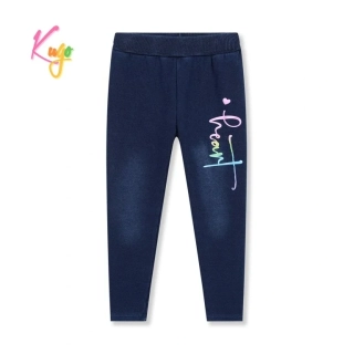 Dívčí riflové legíny zateplené Kugo KK2325, modré