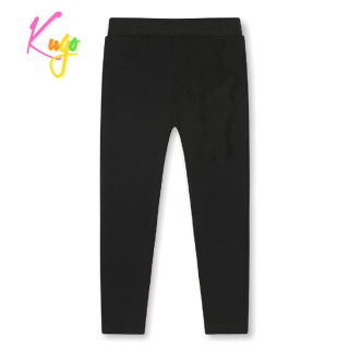 Dívčí zateplené legíny Kugo WL0932, černé