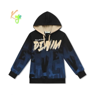 Teplá chlapecká mikina s kapucí Kugo FM0365, černá