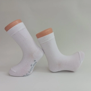 Dětské ponožky z bambusové viskózy Trepon Bobik, bílé