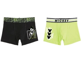 Chlapecké boxerky Mickey Mouse 52338827 2ks, černá / zelená