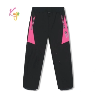 Dívčí softshellové kalhoty zateplené Kugo HK5062 černé