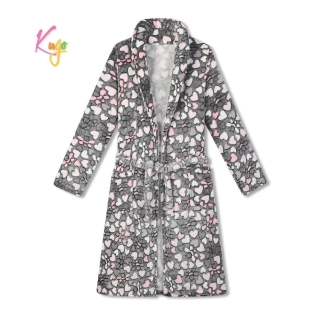 Dívčí a dámský župan Kugo FZ1086 šedý