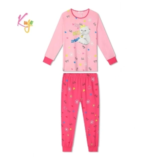 Dívčí pyžamo Kugo MP5863 světle růžová / tmavě růžová