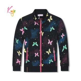 Teplá dívčí mikina Kugo GM9770 tmavě modrá