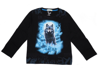 Chlapecké tričko dl.r. Kugo DT9367 černé