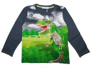 Chlapecké tričko dl.r. Kugo DT9363 tmavě šedé