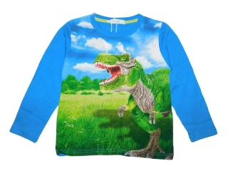 Chlapecké tričko dl.r. Kugo DT9363 světle modré