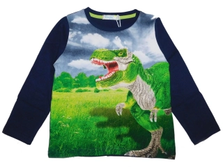 Chlapecké tričko dl.r. Kugo DT9363 tmavě modré