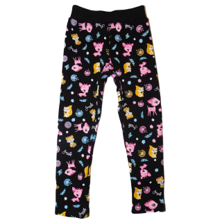 Dívčí zateplené legíny Kugo YL1088 černé