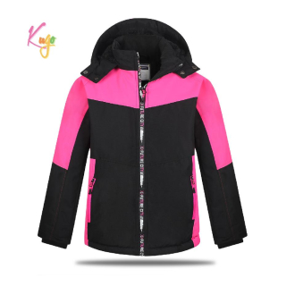 Dívčí zimní bunda Kugo BU617 černá / růžová
