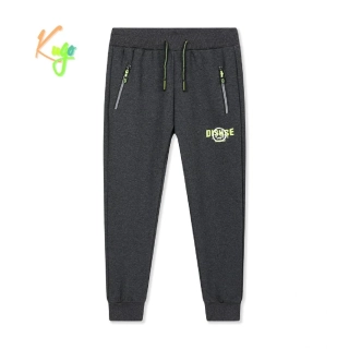 Teplé chlapecké tepláky Kugo GT8683 šedý melír