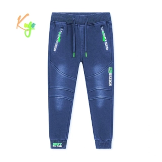 Chlapecké riflové tepláky - kalhoty zateplené Kugo CK0926 modré