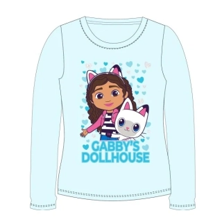 Dívčí tričko dl.r. Gábinin kouzelný domek 5202072A modré