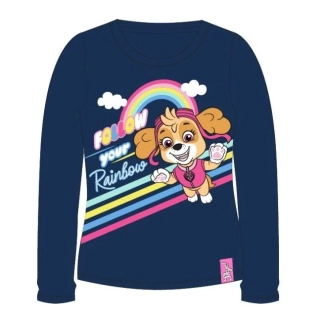Dívčí tričko dl.r. Tlapková patrola 52022043 tmavě modré