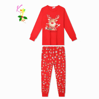Vánoční dívčí pyžamo Kugo MP5869 červené