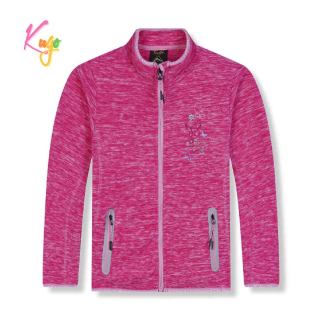 Dívčí flísová mikina Kugo FM9713 sytě růžová