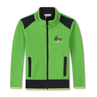 Chlapecká flísová mikina Kugo FM7892 zelená